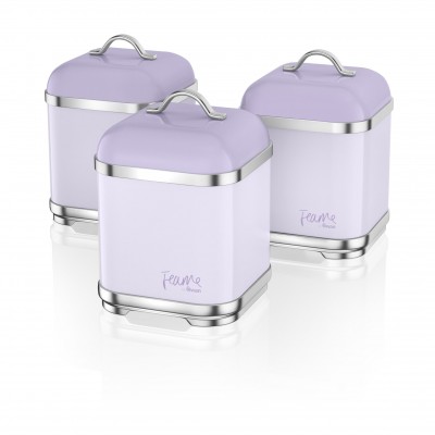 Set of 3 Canisters LILY 